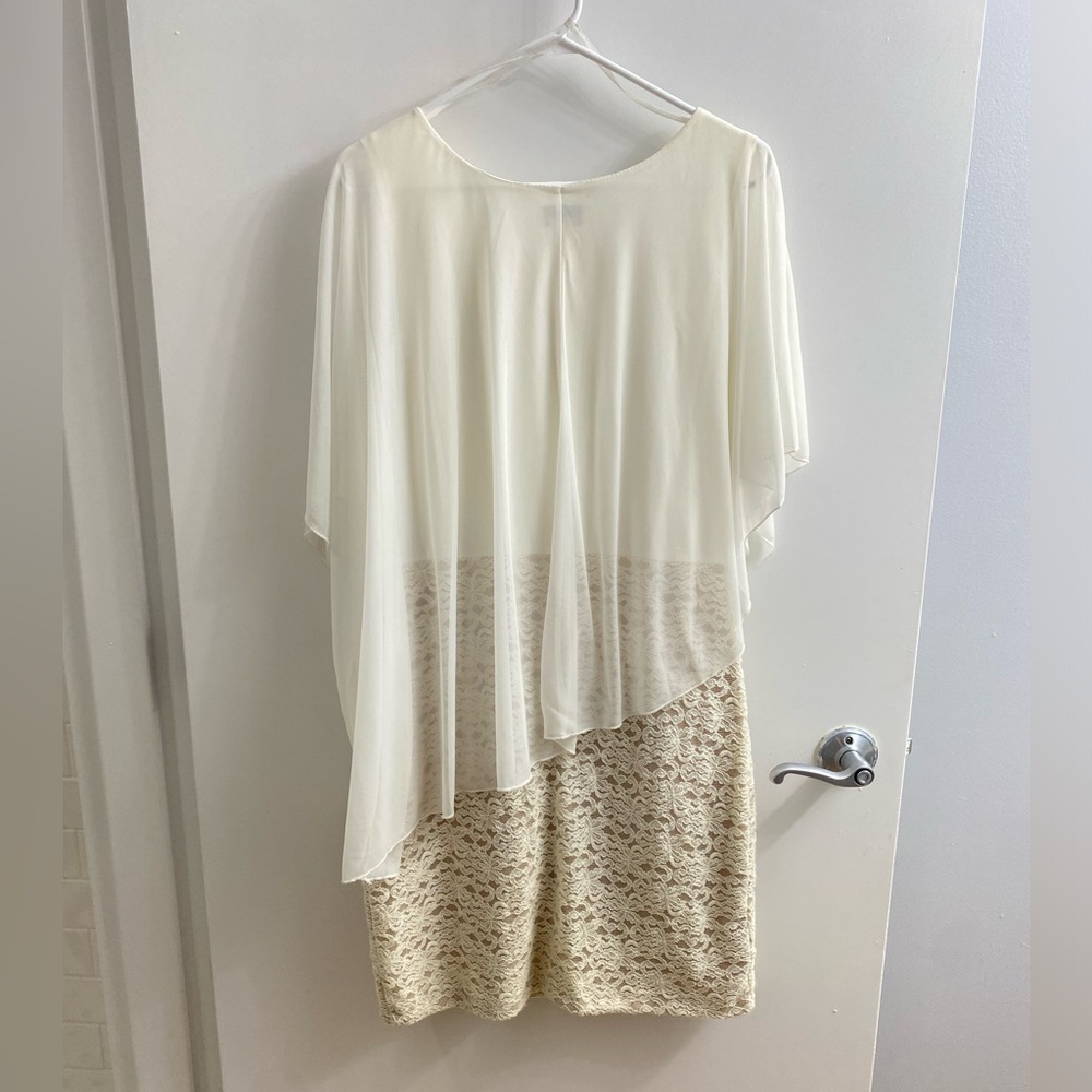 Enfocus Studio Ivory Dress Size 14W - Picture 2 of 7